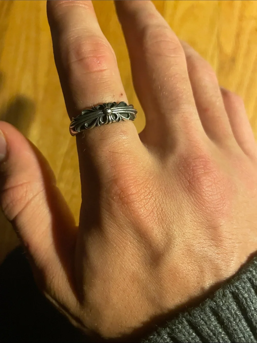Chrome hearts (size 9) ring, open to offers‼️